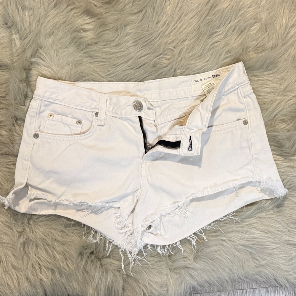 Rag & Bone Distressed White Women’s Shorts